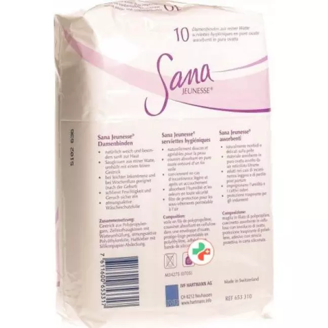 Sana Jeunesse бинты Selbsthaftend 10 штук Sana Jeunesse бинты Selbsthaftend 10 штук