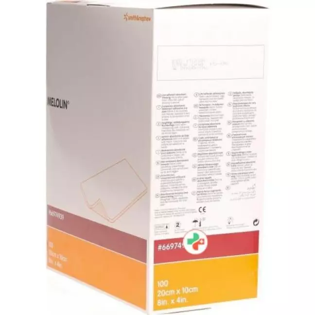 Melolin Wundkompressen 10x20см стерильный 100 пакетиков Melolin Wundkompressen 10x20см стерильный 100 пакетиков