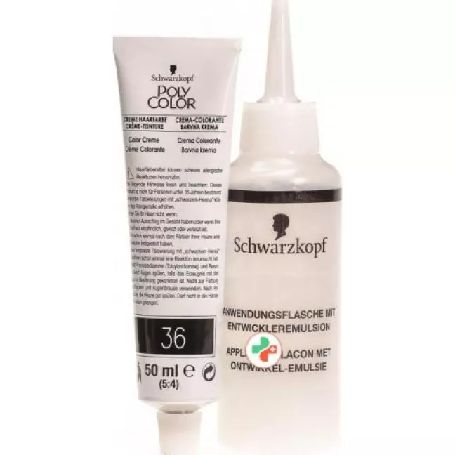 Polycolor крем цвет волос 36 Mittelaschblond 90мл Polycolor крем цвет волос 36 Mittelaschblond 90мл