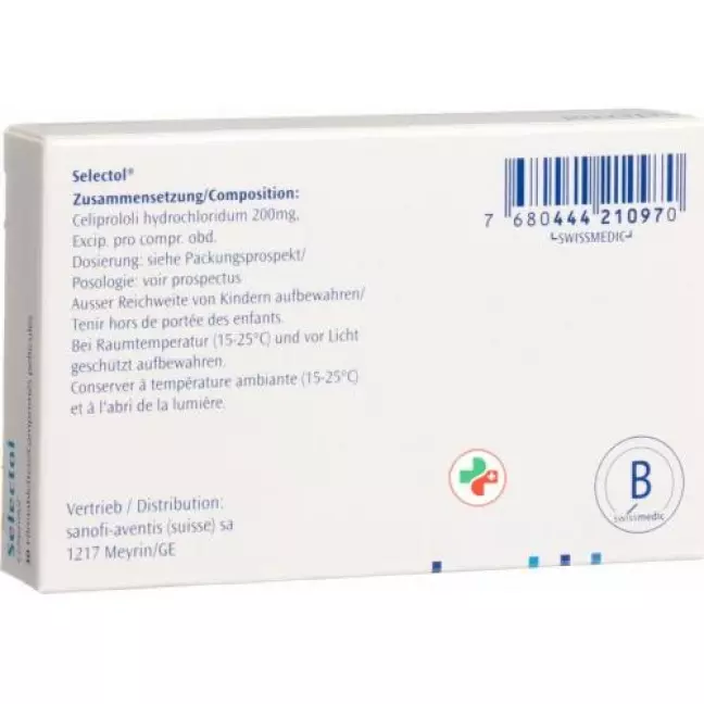 Selectol 200 mg 30 filmtablets Selectol 200 mg 30 filmtablets