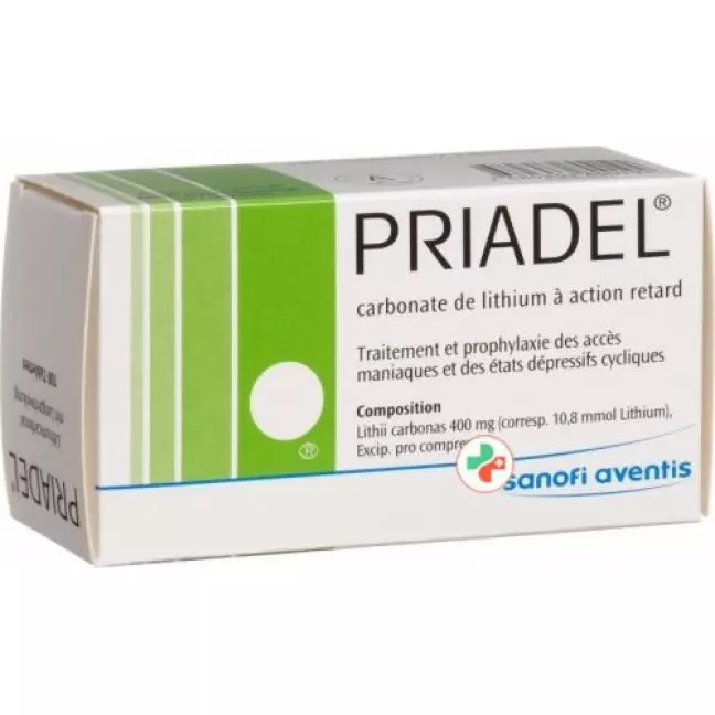 Priadel 400 mg 100 Retard tablets Priadel 400 mg 100 Retard tablets