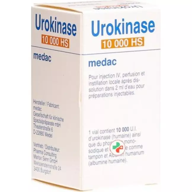 Urokinase Hs Medac 10000 E Urokinase Hs Medac 10000 E