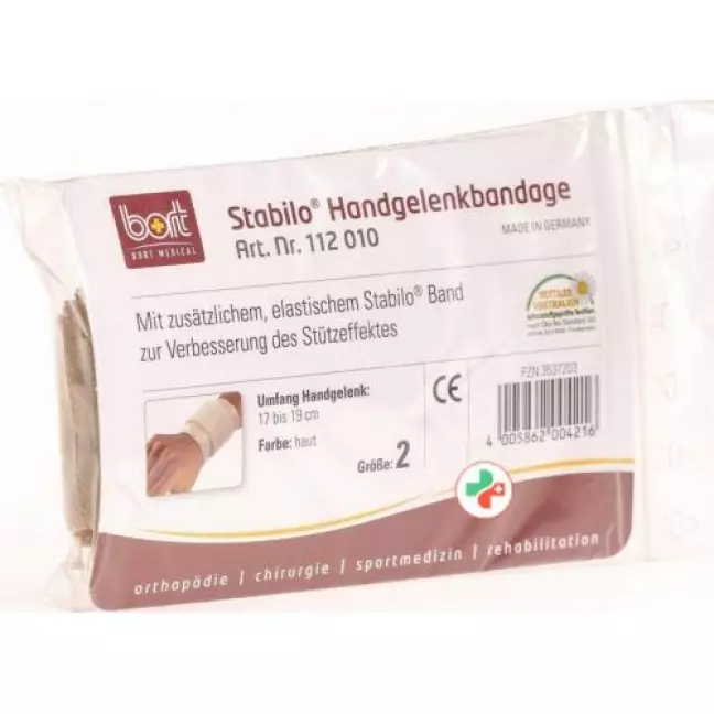 Bort Stabilo Handgelenkbandage размер 2 Hautfarben Bort Stabilo Handgelenkbandage размер 2 Hautfarben