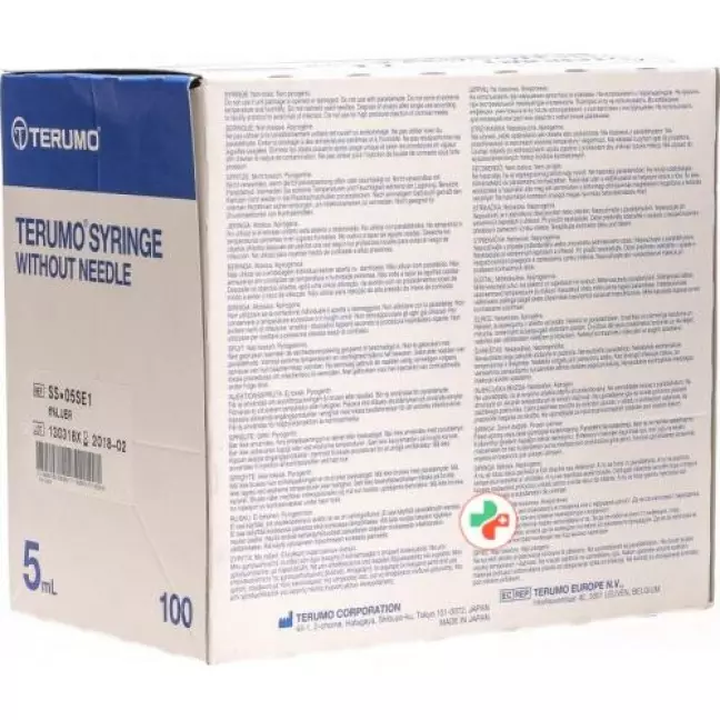 Terumo Injektionsspray 3-teilig 5мл Zentrisch 100 штук Terumo Injektionsspray 3-teilig 5мл Zentrisch 100 штук
