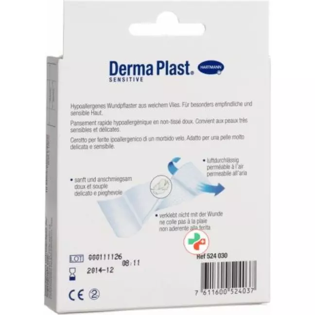 Dermaplast Sensitive Schnellverband Weiss 8x10см 10 штук Dermaplast Sensitive Schnellverband Weiss 8x10см 10 штук