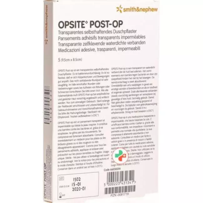 Opsite Post OP Folienverband 9.5x8.5см 6 пакетиков 5 штук Opsite Post OP Folienverband 9.5x8.5см 6 пакетиков 5 штук