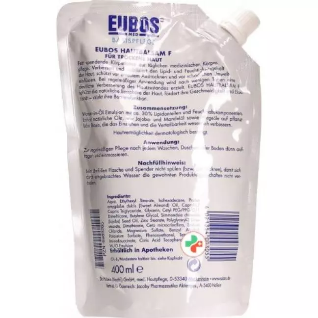 Eubos Hautbalsam F наполнитель 400мл Eubos Hautbalsam F наполнитель 400мл