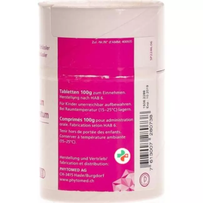 Phytomed Schussler Nr. 1 Calc Fluor в таблетках, D 6 100г Phytomed Schussler Nr. 1 Calc Fluor в таблетках, D 6 100г
