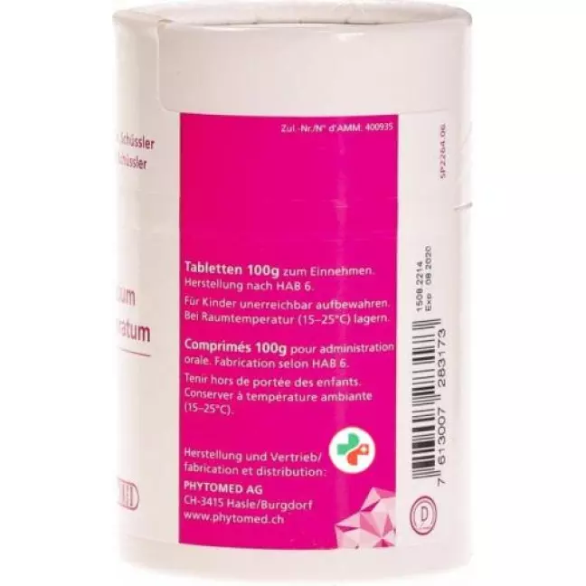 Phytomed Schussler Nr. 1 Calc Fluor в таблетках, D 12 100г Phytomed Schussler Nr. 1 Calc Fluor в таблетках, D 12 100г