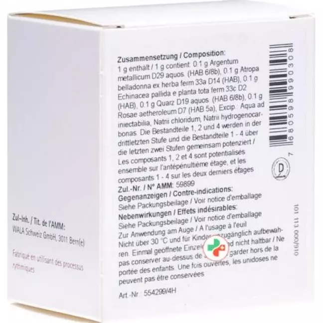 Wala Echinacea/quarz Compкапли для глаз 30x 0.5мл Wala Echinacea/quarz Compкапли для глаз 30x 0.5мл