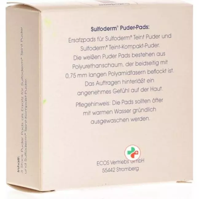Sulfoderm S Puder Pads 3 штуки Sulfoderm S Puder Pads 3 штуки