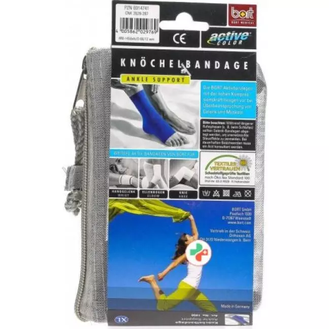 Bort Aktive Color Knochelbandage размер XL +25см Blau Bort Aktive Color Knochelbandage размер XL +25см Blau