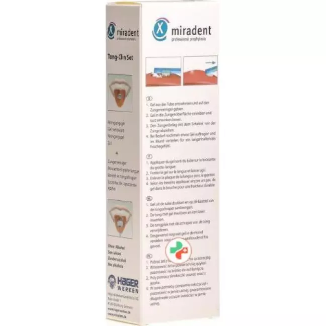 Miradent Tong-Clin Set 50мл гель + Zungenreiniger Miradent Tong-Clin Set 50мл гель + Zungenreiniger