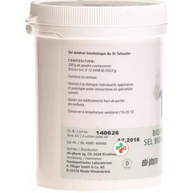 Pflueger Schussler Nr. 11 Silicea порошок D 12 250г Pflueger Schussler Nr. 11 Silicea порошок D 12 250г