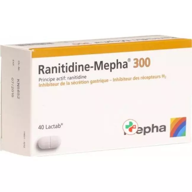 Ranitidin Mepha 300 mg 40 Lactabs Ranitidin Mepha 300 mg 40 Lactabs