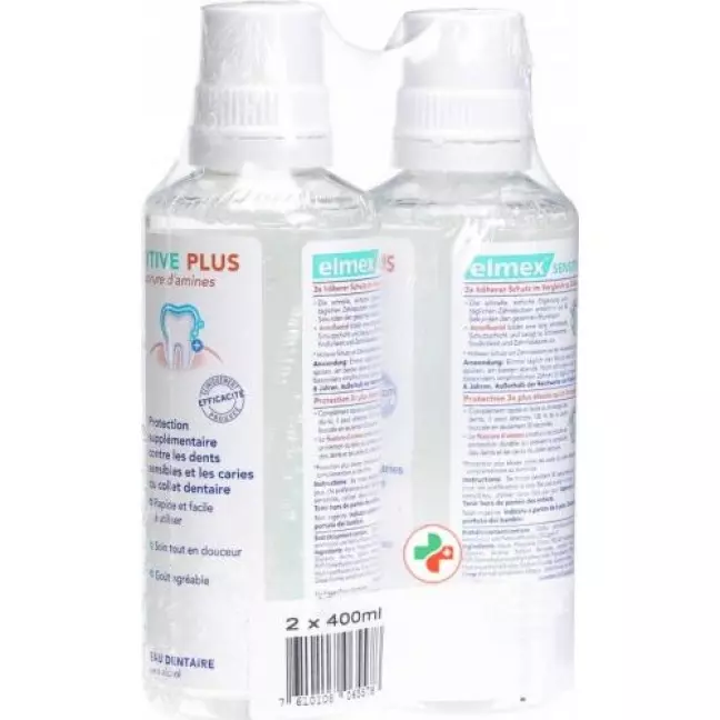 Elmex Sensitive Plus Zahnspulung Duo 2x 400мл Elmex Sensitive Plus Zahnspulung Duo 2x 400мл