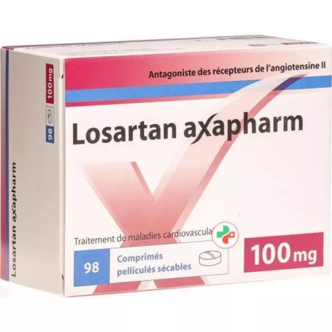 Losartan Axapharm 100 mg 98 filmtablets Losartan Axapharm 100 mg 98 filmtablets