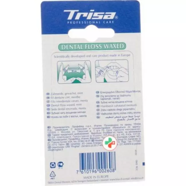 Trisa Zahnseide 40m Gewachst Mint Trisa Zahnseide 40m Gewachst Mint