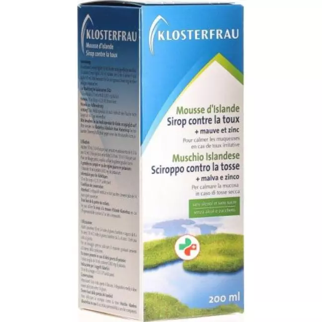 Klosterfrau Islandisch Moos Hustensirup 200мл Klosterfrau Islandisch Moos Hustensirup 200мл