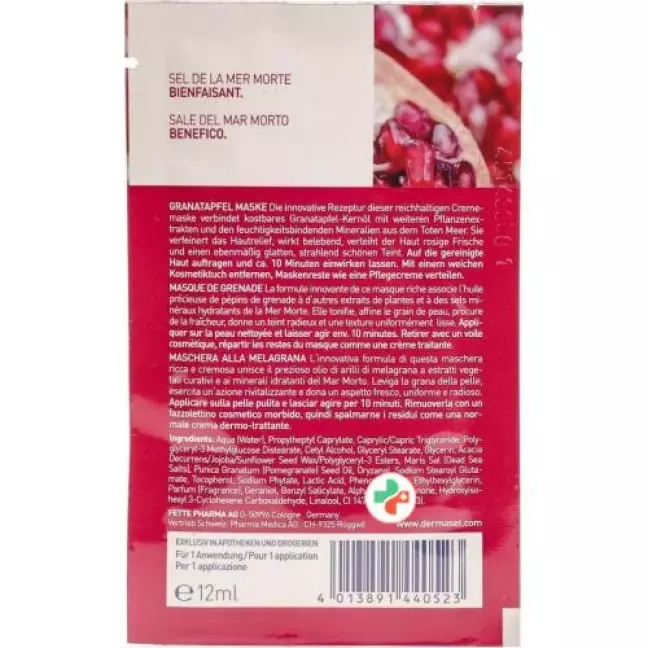 DermaSel SPA Totes Meer Granatapfel Maske 12мл DermaSel SPA Totes Meer Granatapfel Maske 12мл