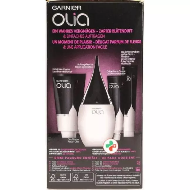 Olia Haarfarbe 1.0 Intensiv Schwarz Olia Haarfarbe 1.0 Intensiv Schwarz