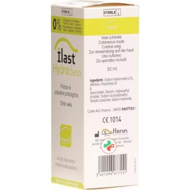 Ilast Hydraclean Natriumhyaluronat гель 0.2% 50мл Ilast Hydraclean Natriumhyaluronat гель 0.2% 50мл