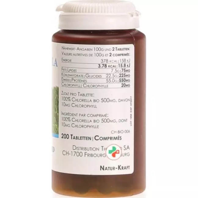 Chlorella Chlorop Thiemard в таблетках, 500мг Bio 200 штук Chlorella Chlorop Thiemard в таблетках, 500мг Bio 200 штук