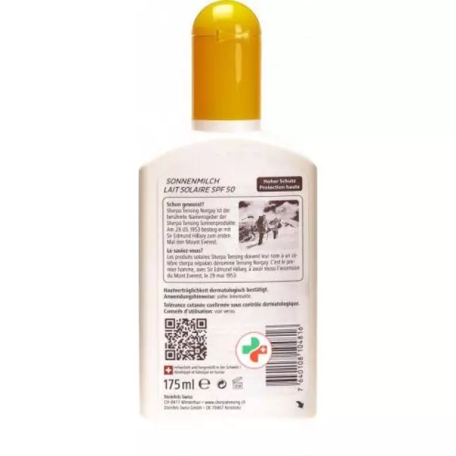Sherpa Tensing Sonnenmilch SPF 50 175мл Sherpa Tensing Sonnenmilch SPF 50 175мл