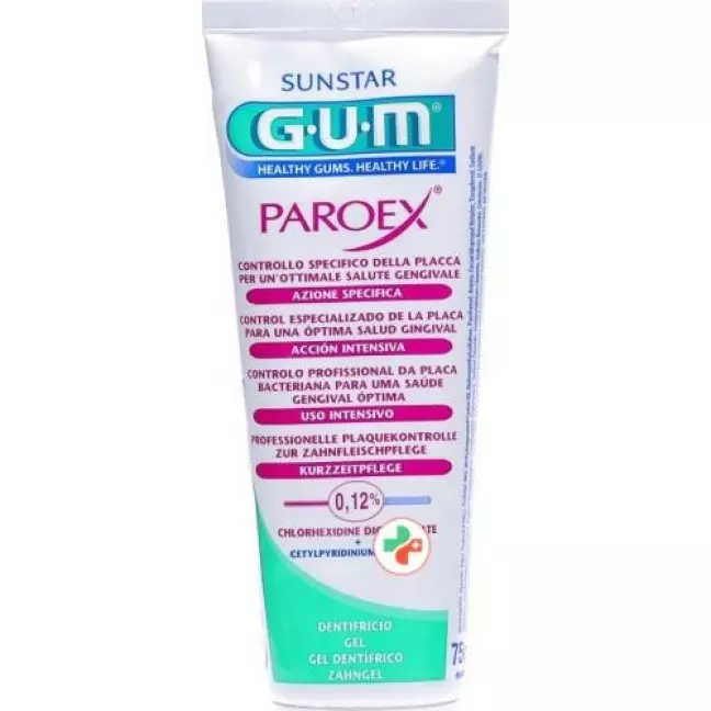 Gum Sunstar Paroex Zahnpasta 0.12% Chlorhex 75мл Gum Sunstar Paroex Zahnpasta 0.12% Chlorhex 75мл