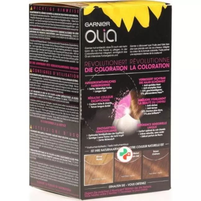 Olia Haarfarbe 7.3 Dunkles Goldblond Olia Haarfarbe 7.3 Dunkles Goldblond