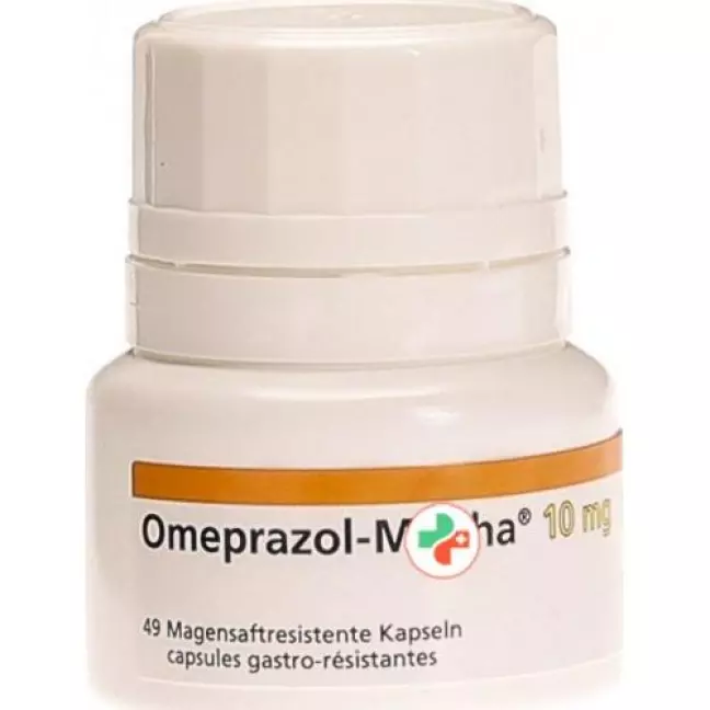 Omeprazol Mepha 10 mg 98 Kaps Omeprazol Mepha 10 mg 98 Kaps