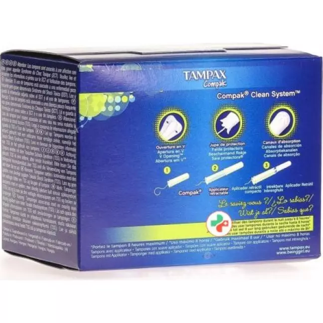 Tampax Compak Super Tampons 22 штуки Tampax Compak Super Tampons 22 штуки