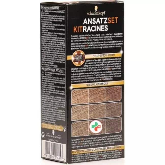 Schwarzkopf Ansatzset Mittelblond Ba1 Schwarzkopf Ansatzset Mittelblond Ba1