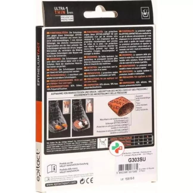 Epitact Sport Zehenschutz Blaue Nagel L 34мм 2 штуки Epitact Sport Zehenschutz Blaue Nagel L 34мм 2 штуки