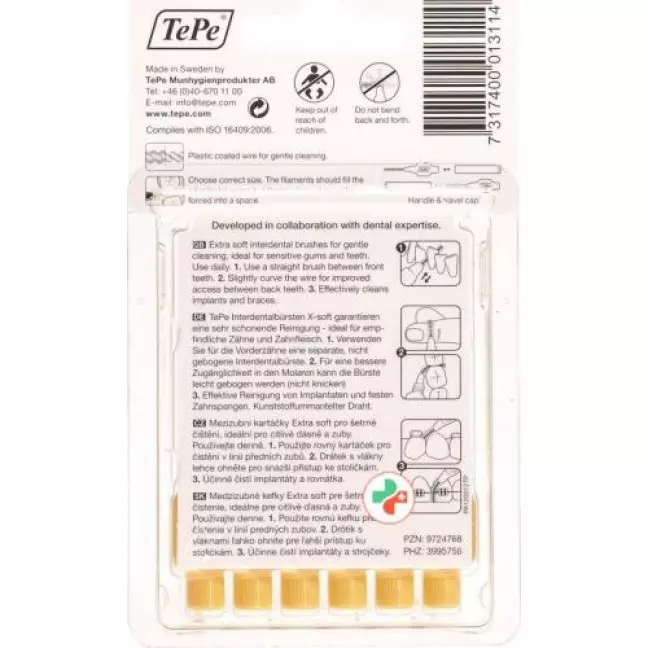 TePe Interdentalbursten X-soft 0.45мм 6 штук