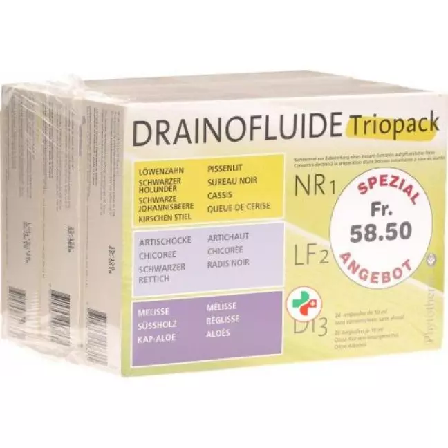 Drainofluide Pack Ass Nr 1 Lf 2 Di 3 60x 10мл Drainofluide Pack Ass Nr 1 Lf 2 Di 3 60x 10мл