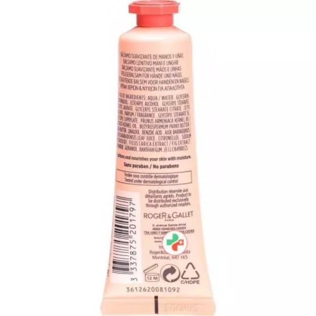 Roger Gallet Fleur de Figuier Hand- & Nagelbalsam 30мл Roger Gallet Fleur de Figuier Hand- & Nagelbalsam 30мл