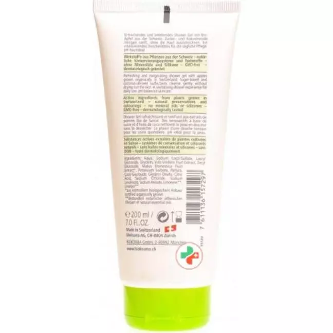 Biokosma Shower гель Apfel в тюбике 200мл Biokosma Shower гель Apfel в тюбике 200мл