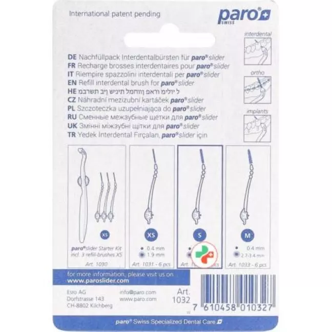 Paro Slider Refill-Brushes S 6 штук Paro Slider Refill-Brushes S 6 штук