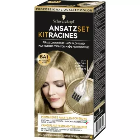 Schwarzkopf Ansatzset Mittelblond Ba1 Schwarzkopf Ansatzset Mittelblond Ba1