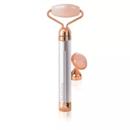FLAWLESS Contour Gesichtsroller m Rosenquarz White