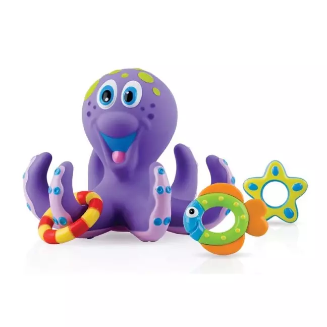 NUBY Плавающий осьминог с игровыми фигурками NUBY Плавающий осьминог с игровыми фигурками