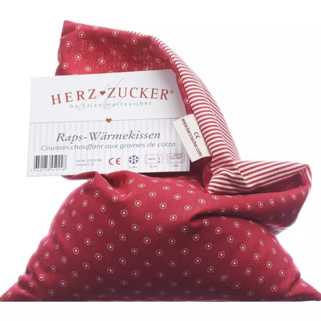 HERZZUCKER Raps-Wärmekissen 26x21cm Sternchen rot HERZZUCKER Raps-Wärmekissen 26x21cm Sternchen rot