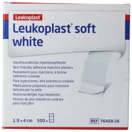LEUKOPLAST soft white Injektionspf 1.9x4cm LEUKOPLAST soft white Injektionspf 1.9x4cm