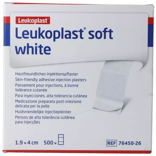 LEUKOPLAST soft white Injektionspf 1.9x4cm LEUKOPLAST soft white Injektionspf 1.9x4cm