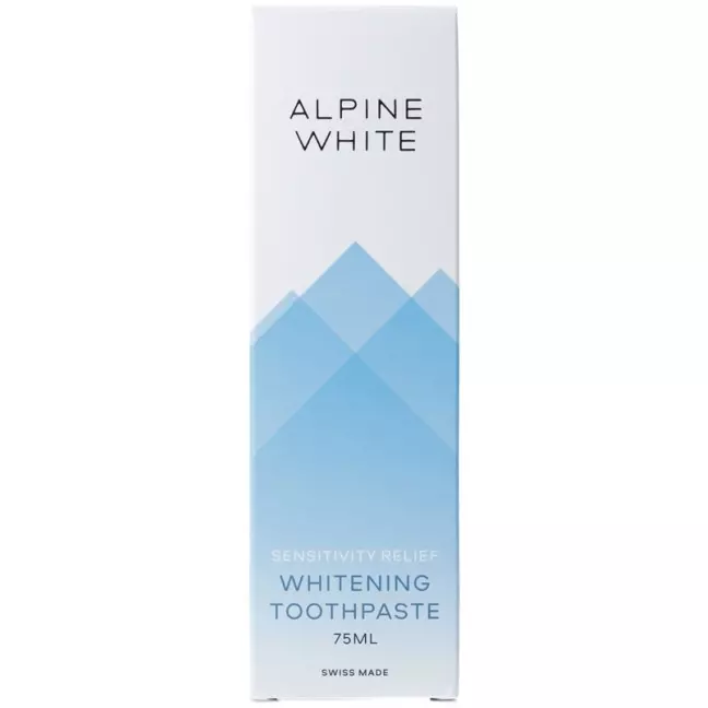 Зубная паста Alpine White отбеливающая, облегчение чувствительности, 75 мл