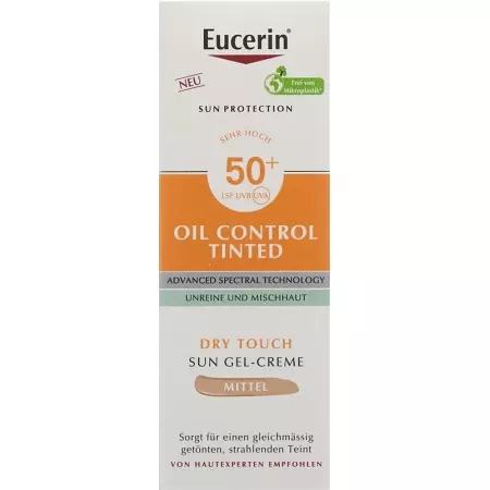 EUCERIN SUN Масло для лица Cont Gel Cr Med LSF50+