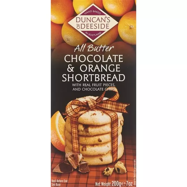 DUNCANS Shortbread Orange Choco Chips DUNCANS Shortbread Orange Choco Chips