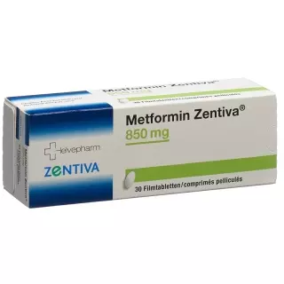 МЕТФОРМИН Зентива Фильмтаблет 850 мг
