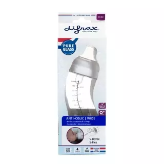 DIFRAX S-Flasche Glas 310ml breit
